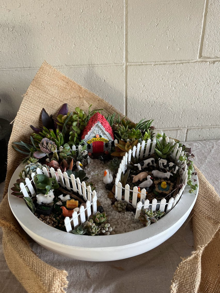 farmhouse succulent planter Made to Order Succulent Garden Farmhouse – Gifts That Keep Giving